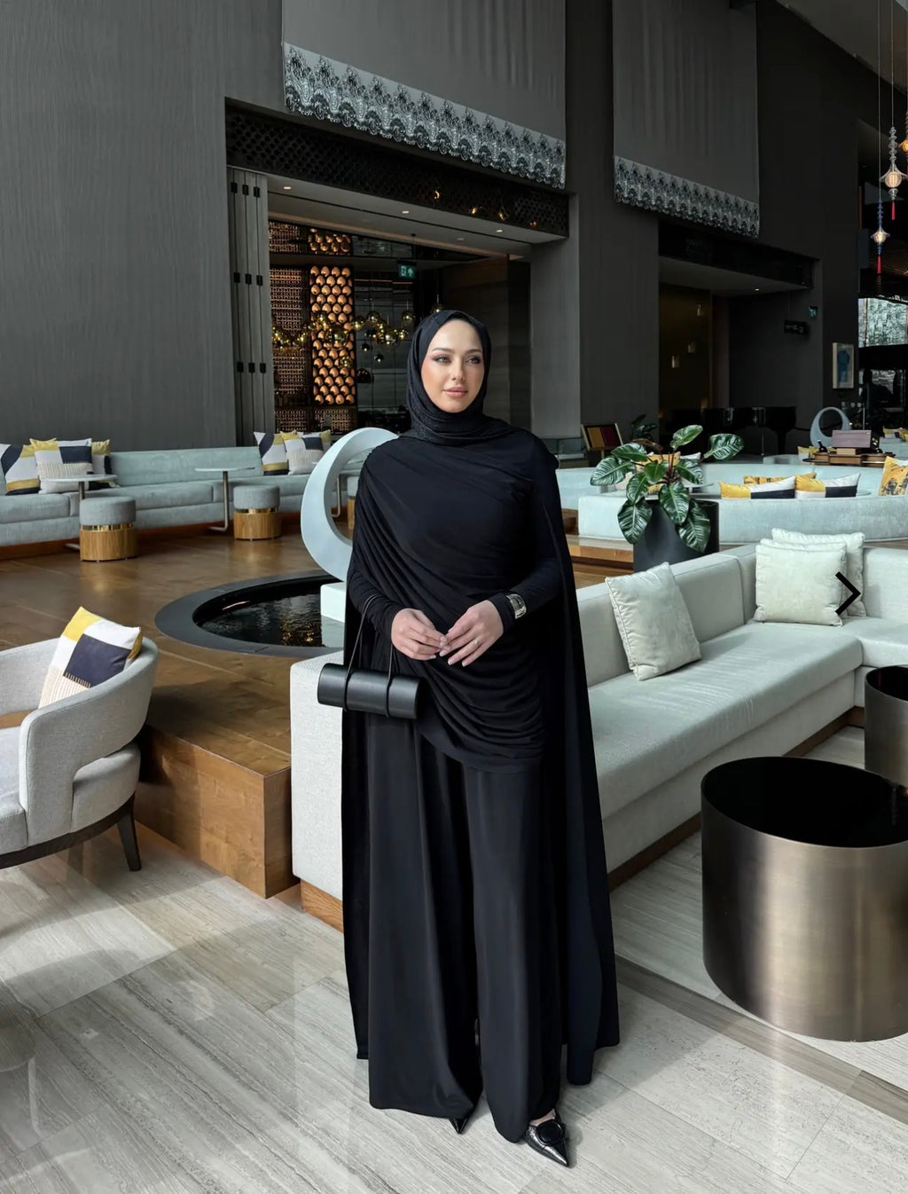 The Midnight Royale Draped Set – Elora Couture