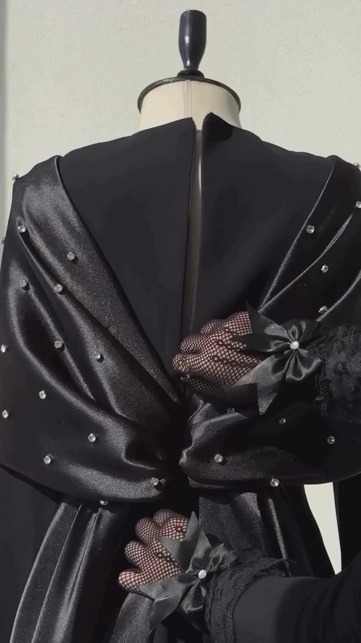 Midnight Bow Crystal Dress